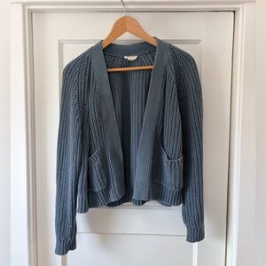 Cozy Women's Blue Knit Cardigan